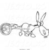 vector-of-a-cartoon-plodding-donkey-pulling-a-cart-coloring-page-outline-by-ron-leishman-24158.jpg