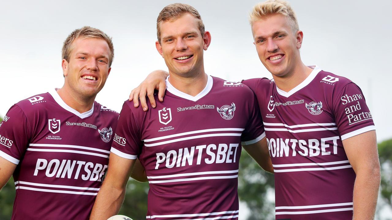 Manly is among a host of NRL clubs with lucrative sports betting sponsorships. Picture: Toby Zerna