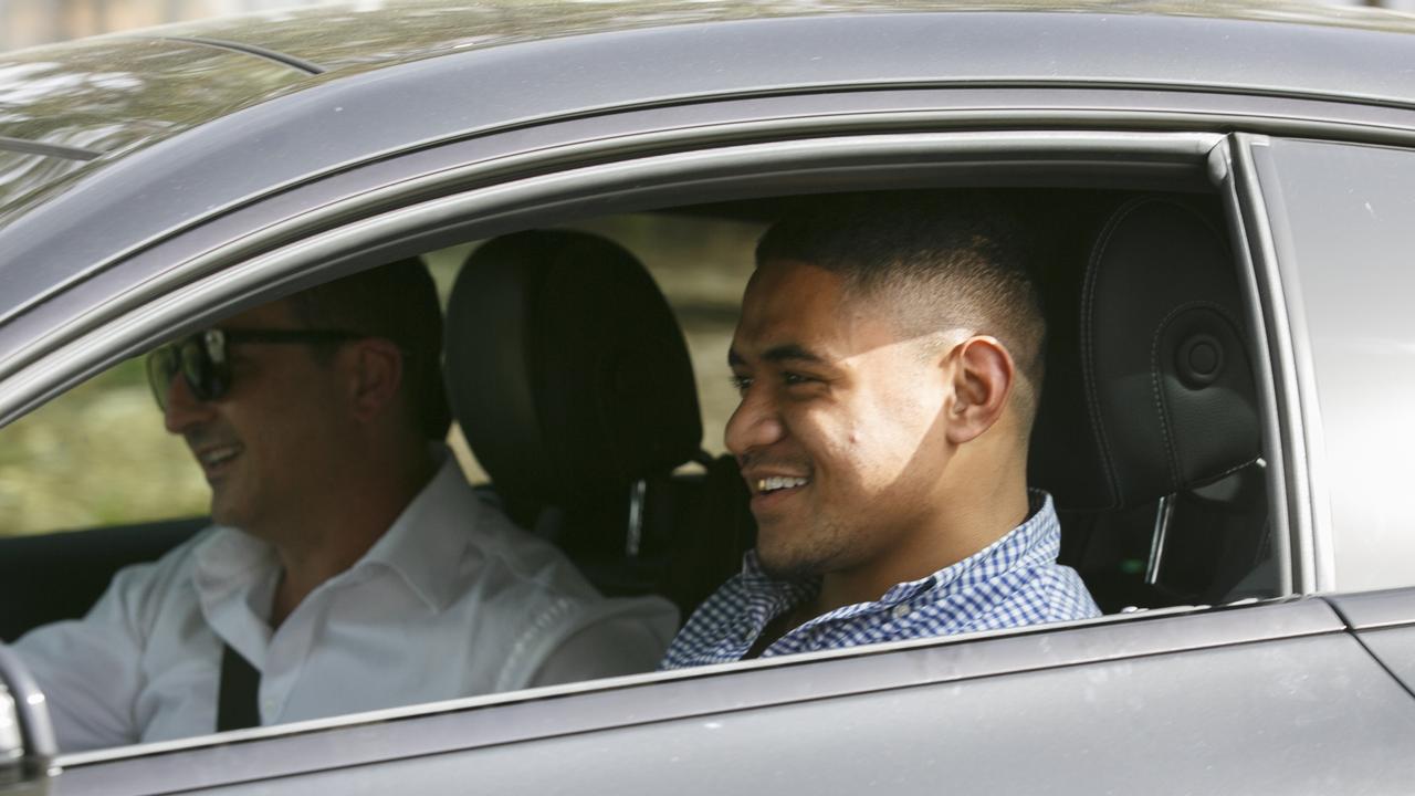 Fainu leaves Parklea jail after being granted bail.