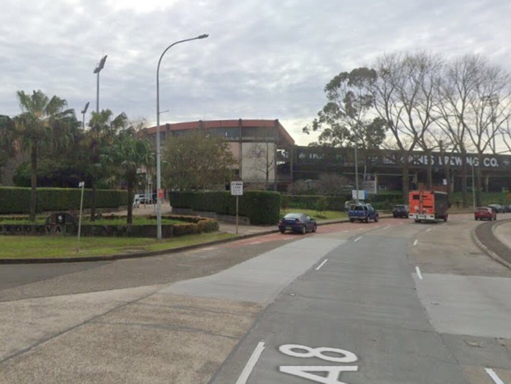 The entrance plaza to Brookvale Oval, seen from the intersection of Pittwater and Alfred roads at Brookvale. Picture: Google Maps