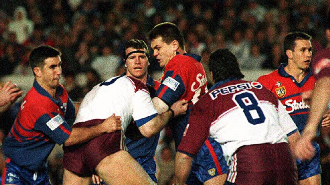 Mark Carroll and Paul Harragon went to war every time they played.