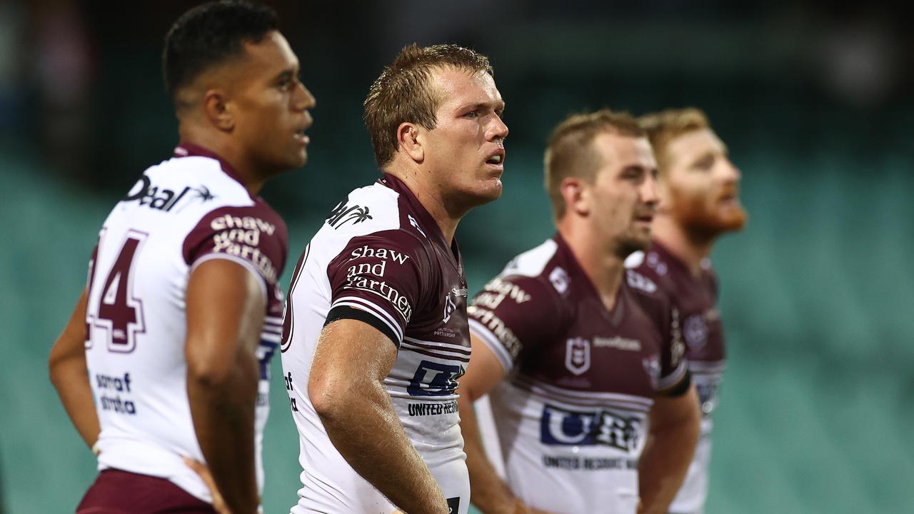 Jake Trbojevic is part of a trio of players eating up much of Manly’s salary cap.