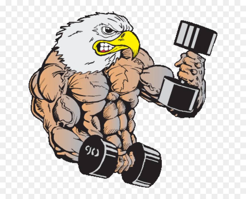 Body Builder Eagle - Muscle Eagle, HD Png Download - vhv