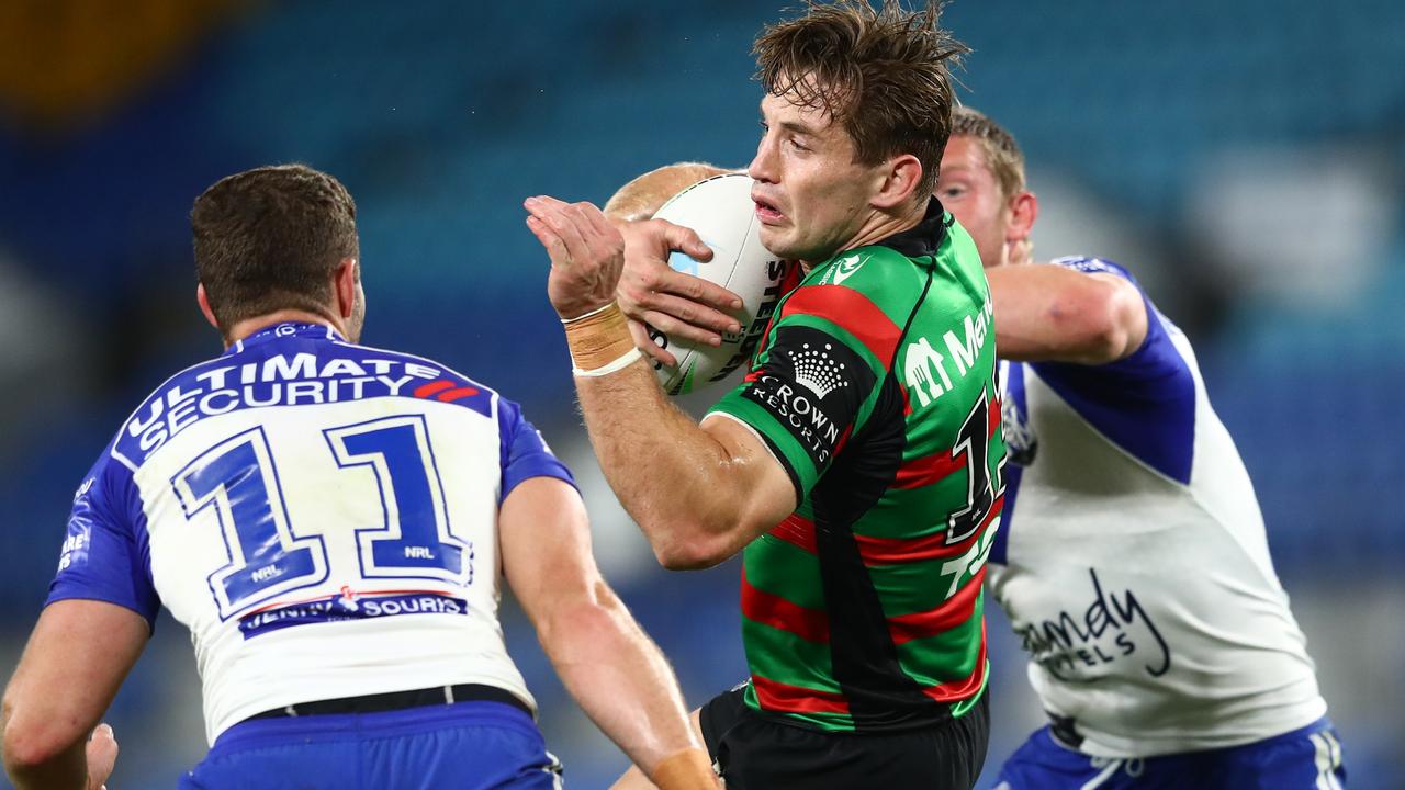 The Rabbitohs and Bulldogs will prohibit sports betting sponsorship on all team apparel for the next two years. Picture: Chris Hyde/Getty Images