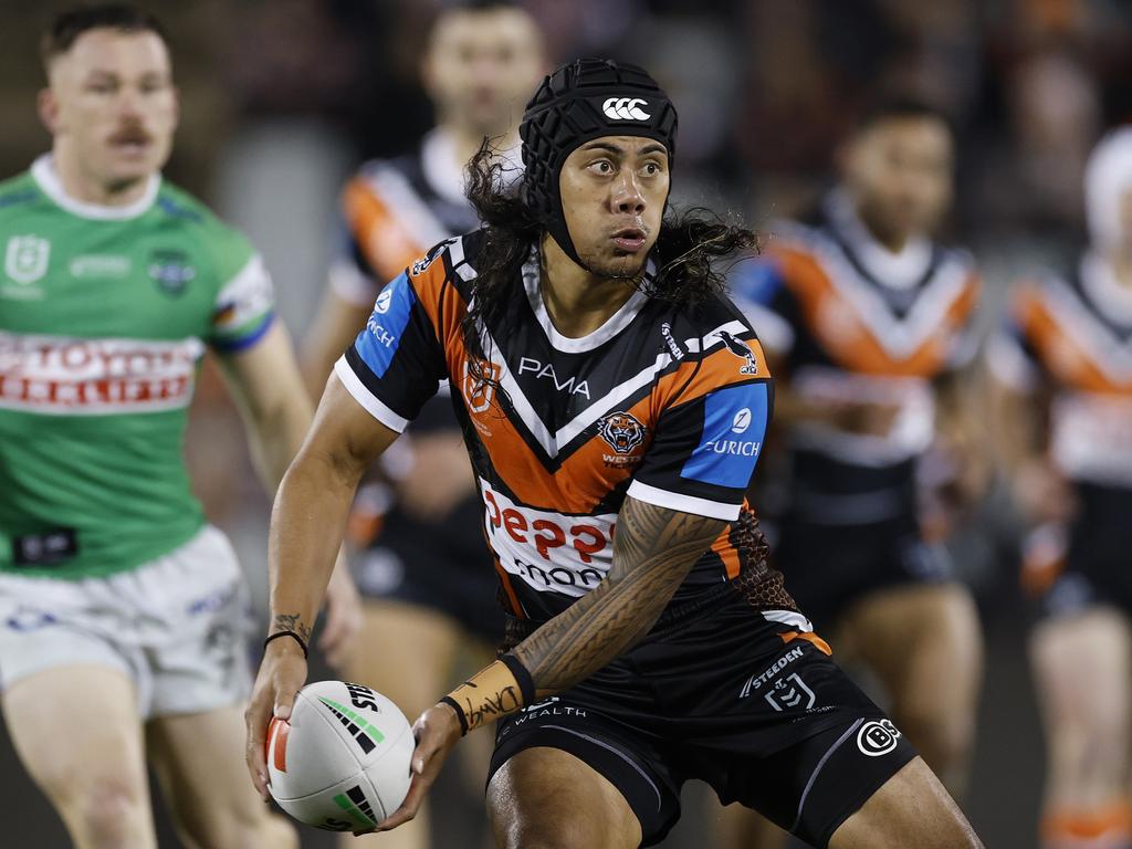 Fainu has been watching his premiership winning halves partner Jarome Luai and trying to pick his brain. Picture: Getty Images