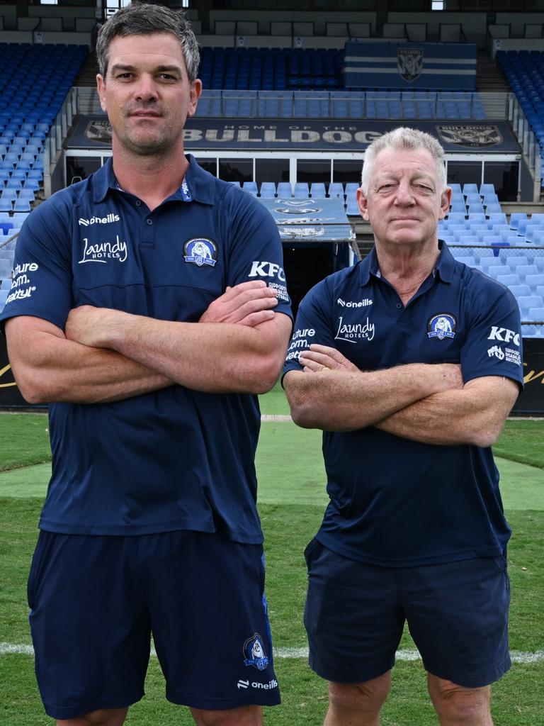 Cameron Ciraldo and Phil Gould. Picture: Canterbury Bulldogs