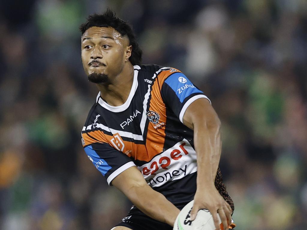 Fainu will take on his former team, when the Wests Tigers take on Manly in Round 17. Picture: Getty Images