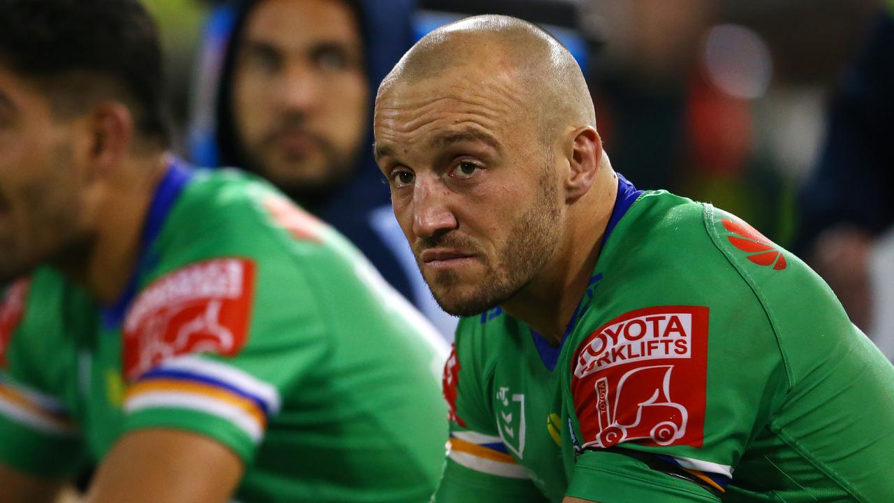 Josh Hodgson admits he could leave the Raiders next year. Picture: Matt Blyth/Getty Images